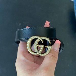 Gucci Marmont Pearl Belt